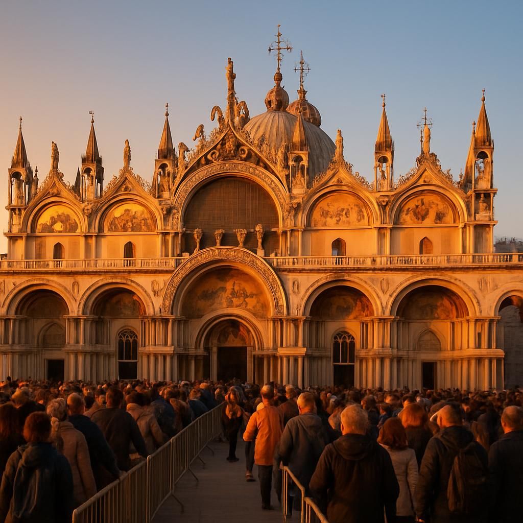 découvrez la basilique saint-marc à venise : achetez vos billets, consultez les horaires d'ouverture et trouvez toutes les informations essentielles pour préparer votre visite.