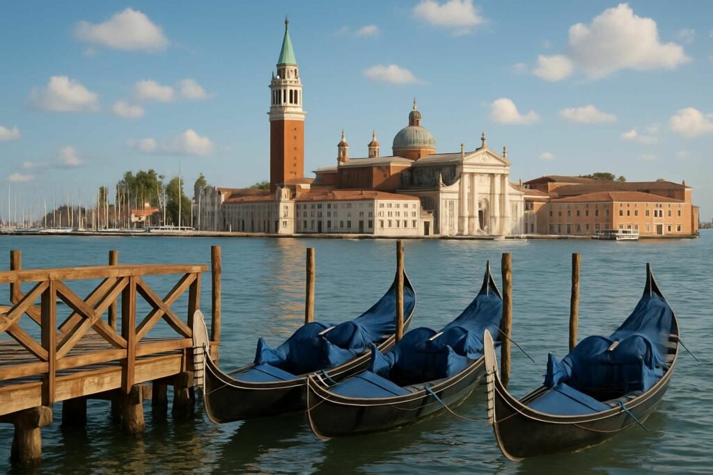 découvrez san giorgio maggiore à venise : visitez le campanile offrant une vue panoramique exceptionnelle et explorez l'île paisible riche en histoire et culture.