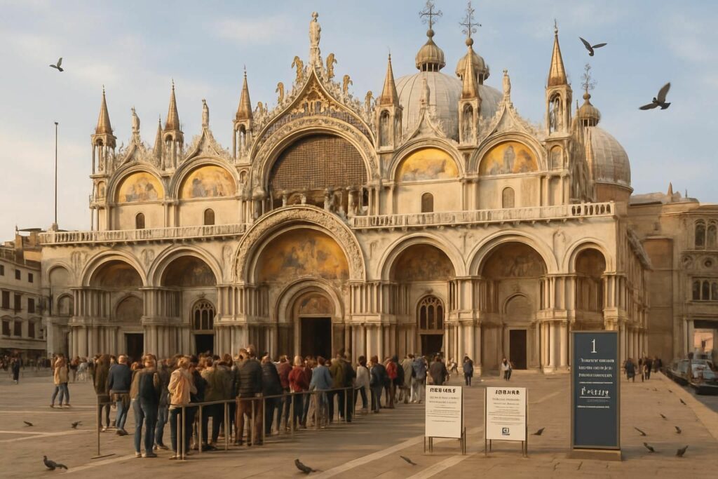 découvrez la basilique saint-marc à venise : achetez vos billets, consultez les horaires d'ouverture et obtenez toutes les informations essentielles pour préparer votre visite.