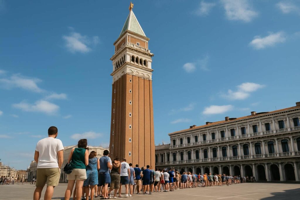 réservez vos billets pour le campanile saint-marc à venise et découvrez le célèbre clocher emblématique offrant une vue imprenable sur la ville et la place saint-marc.