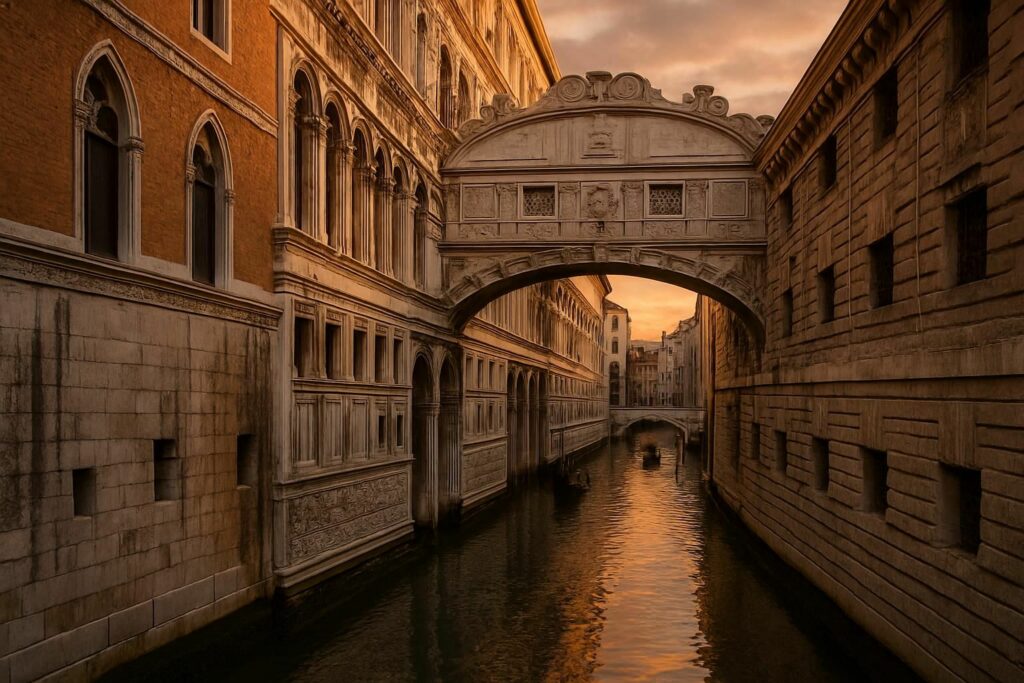découvrez l'histoire fascinante du pont des soupirs à venise et organisez votre visite incontournable depuis le palais des doges pour une expérience unique au cœur de la sérénissime.