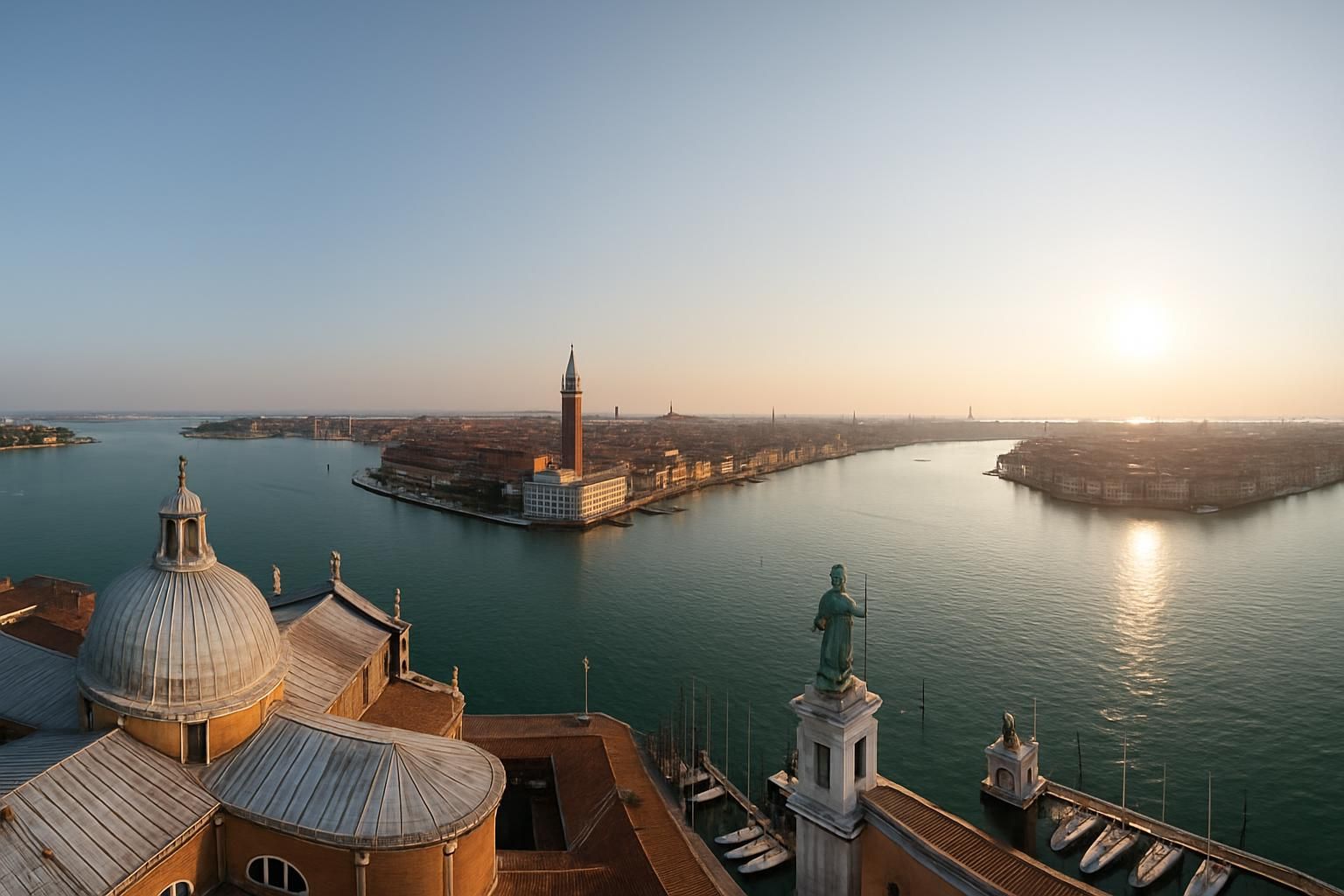 découvrez san giorgio maggiore à venise : explorez le campanile offrant une vue panoramique exceptionnelle et profitez d'une visite inoubliable de cette île emblématique.
